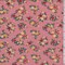 Dark Blush Mini Floral Pindot Brushed French Terry Knit Fabric By the Yard